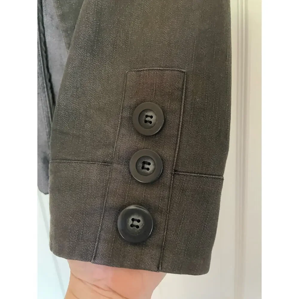 Fashion bug chambray jacket wash 3/4 sleeve size large - Picture 3 of 9